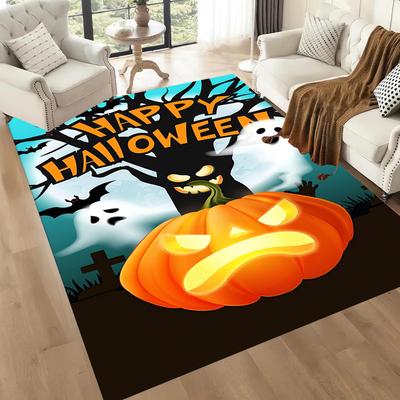 Halloween 63 Floor Rug Office Rug Suitable for Entryway Dining Room Game Room Decorate Room Anti-slip Rug Decorate Offices Perfect Gift for Women/Men