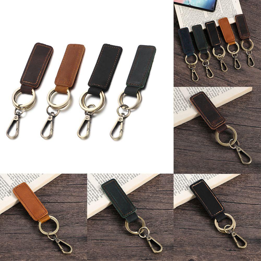 New Friendship Gift Fashion Car Key Ring Accessories Leather Keychain Bag Pendant