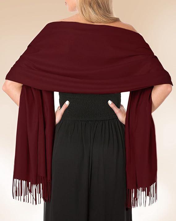 70*200Women's Imitation Cashmere Shawl and Shawl Evening Dress Long Scarf Wedding Bride Bridesmaid Shawl Gift Solid Color Scarf