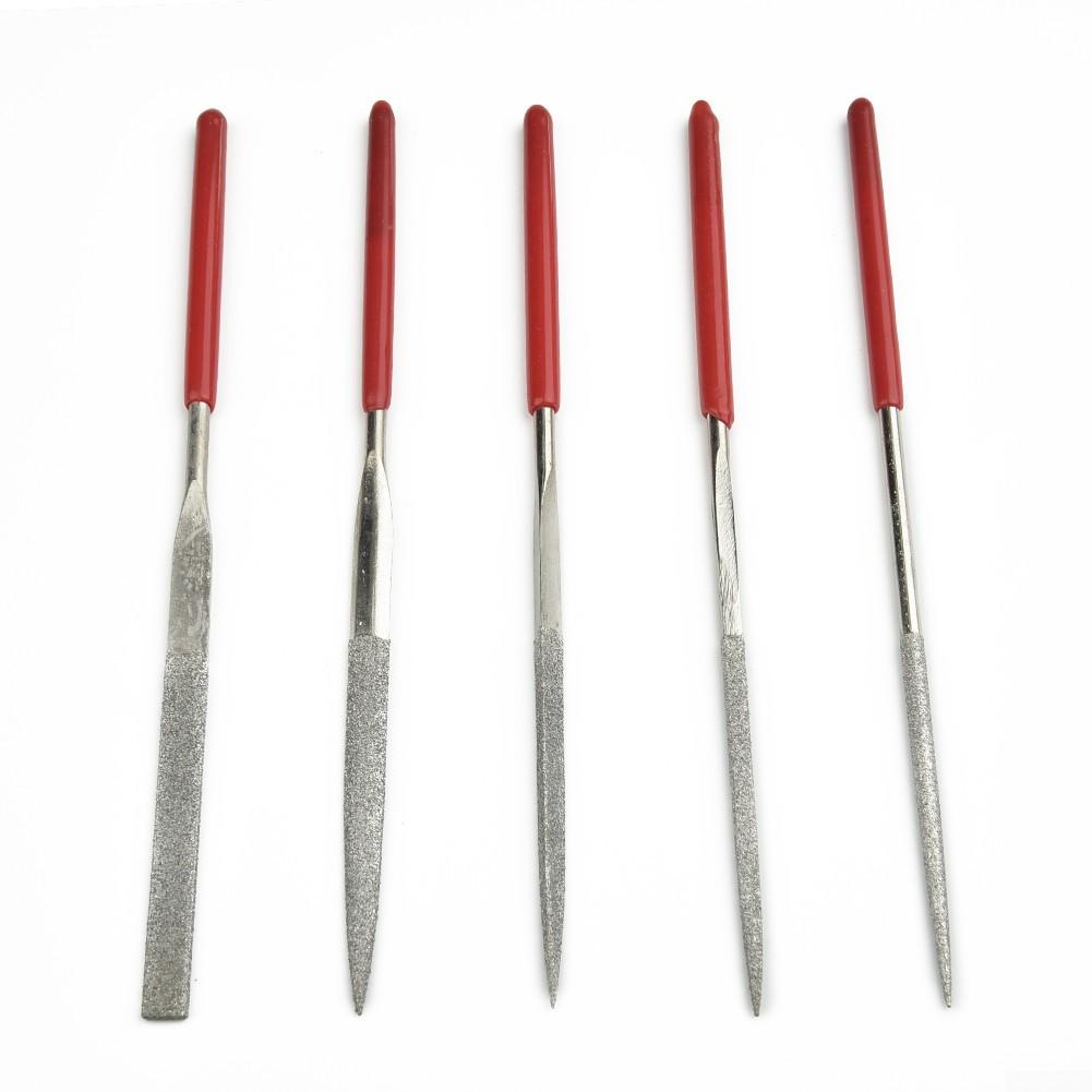 5pcs Diamond Needle File Set For Jeweler Wood Carving Craft Glass Stone