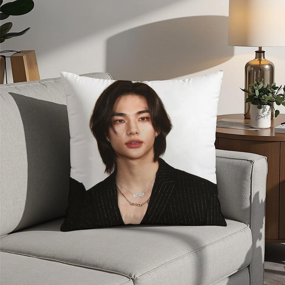 H-Горячий KPOP айдол h-Хёнджин Наволочка 3D принт Полиэфирное волокно 40*40см Дом Диван Декорация для броска Подарок на фестиваль