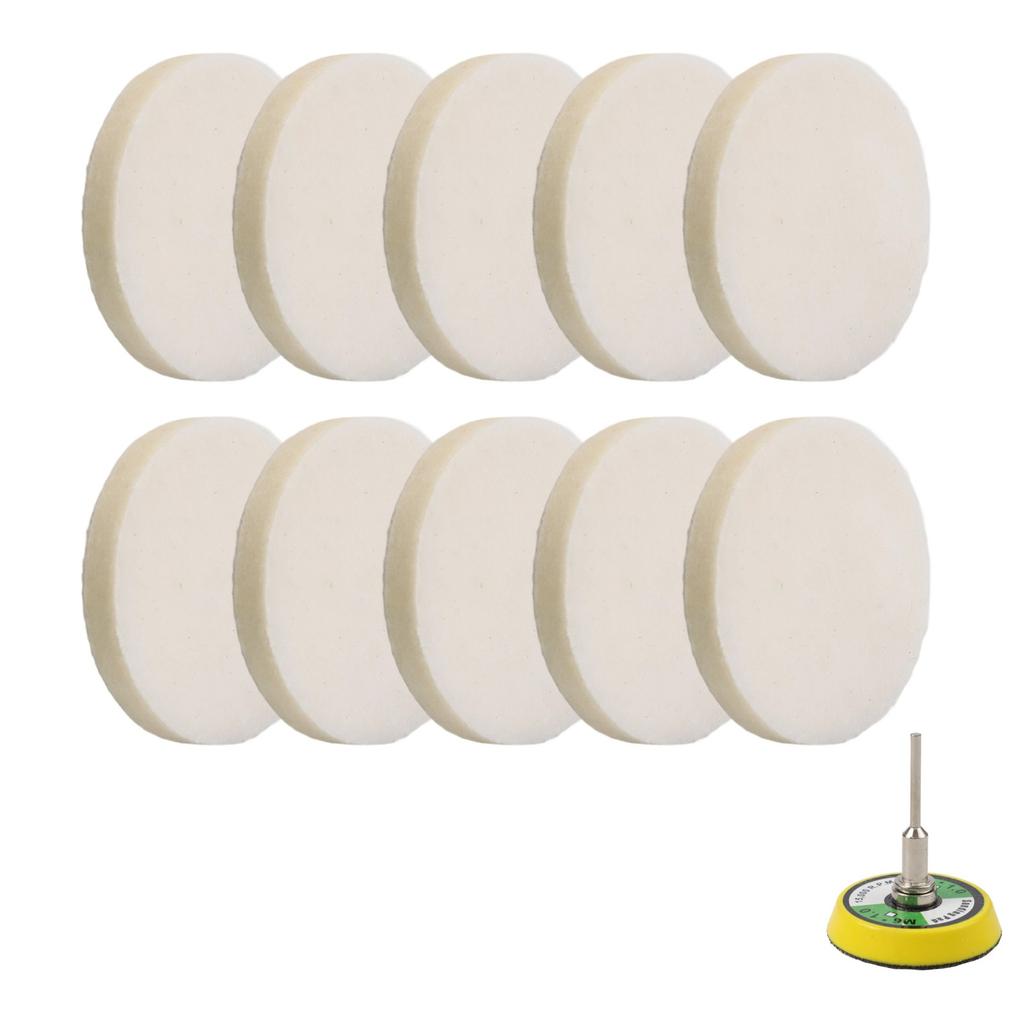 11 шт./набор Полировальный круг Полировальный диск с оправкой Шерсть