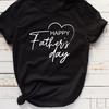 Happy Fathers Day Shirt Black T-shirt Short Sleeve All Sizes S To 5Xl X1072