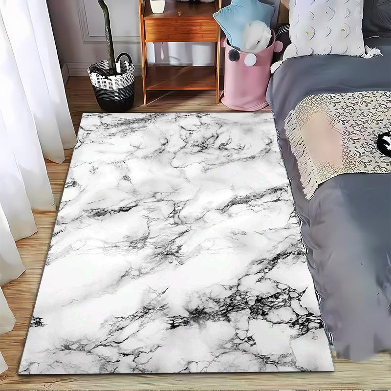 Marble Pattern Carpet for Bedroom and Living Room Home Decor Rug Suitable for use as an anti-slip for living room bedroom sofas