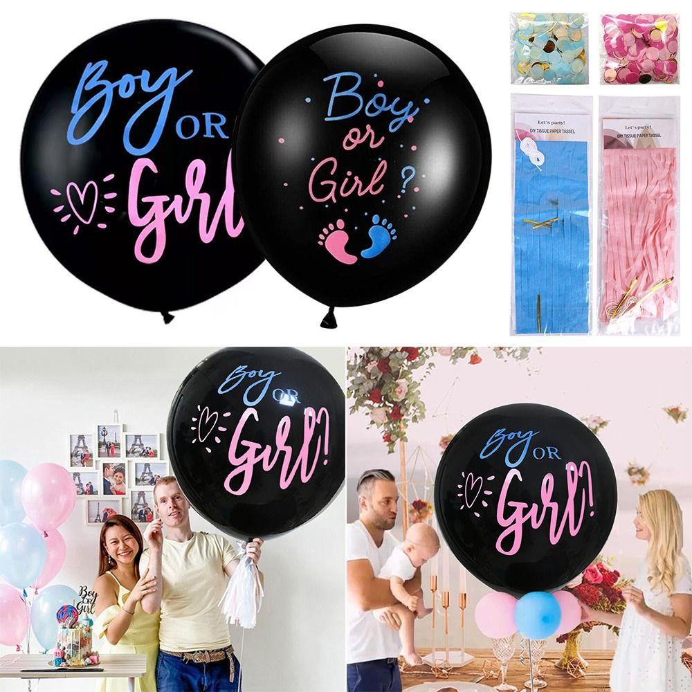 36-дюймовые воздушные шары и аксессуары для украшения вечеринки. Бумажные воздушные шары с определением пола. Латексные воздушные шары для мальчиков и девочек.