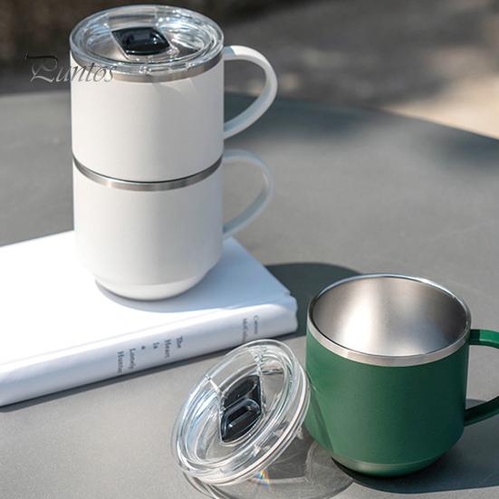 330 мл отличная двойная стенка с прямой крышкой для напитков, изолированная чашка для школьников, завтрак, горячее молоко, термокружка для ежедневного использования