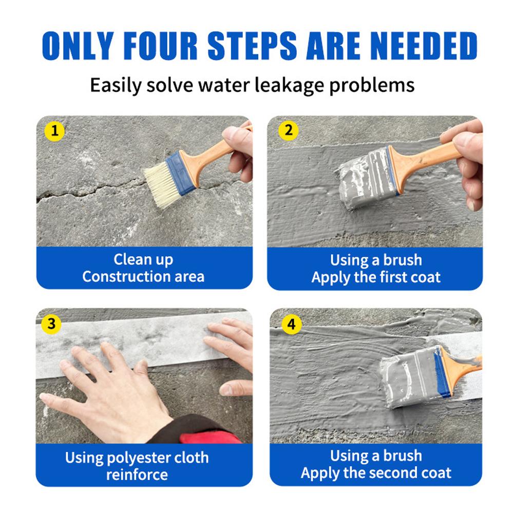 Водостойкое полиуретановое покрытие на водной основе, для наружных стен, стен ванных комнат и ремонта протечек крыш, решает проблемы протечек воды и плохой погоды
