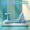 Baby Bath Seat Non-Slip Toddler Chair Adjustable Infant Shower Support Safe Bathroom Seating with Anti-Slip Design