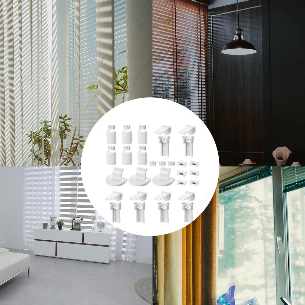 36 шт. комплекты аксессуаров для плиссированных жалюзи, запасные части для рулонных штор с креплением для зажима