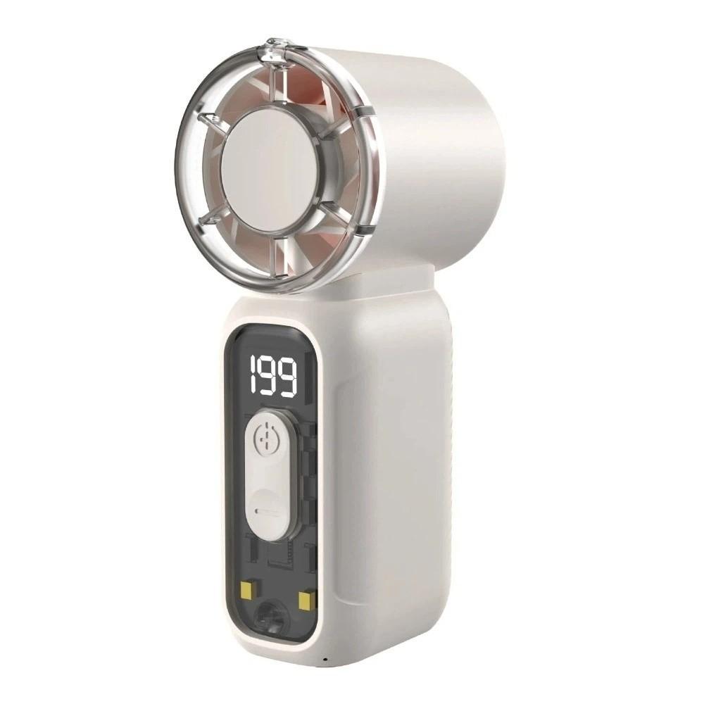 Ultra-Quiet Portable Electric Fan Digital Display Small Summer Fan New Mini Handheld Fan Summer