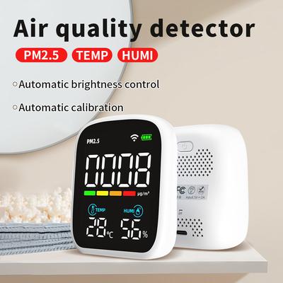 Портативный тестер качества воздуха WIFI с приложением Control PM2.5 CO2 Анализатор загрязнения воздуха Измеритель температуры и влажности Инфракрасный датчик