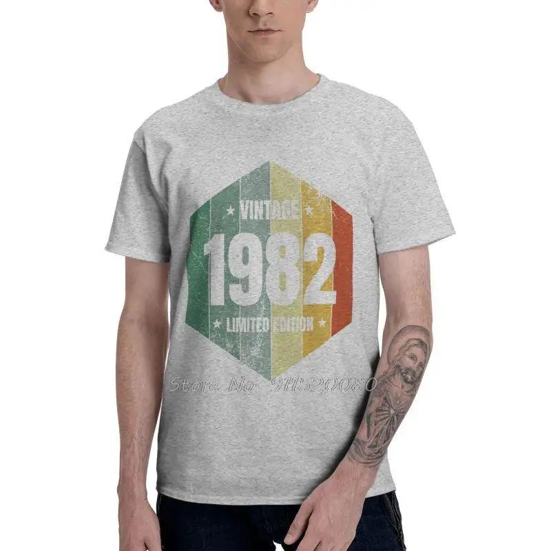 Vintage Legends Are Born In 1982 T-shirt Fashion Cotton T Shirt Birthday Gift Clothing Oversized Unisex Tops Streetwear