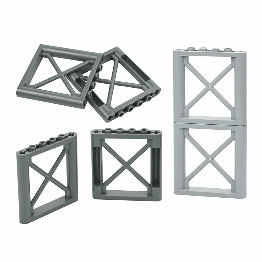 6 шт. MOC строительный блок 6x6 точек опорная рама 6 шт. настенная колонна настенная плита кирпич развивающие игрушки частицы совместимы с 64448