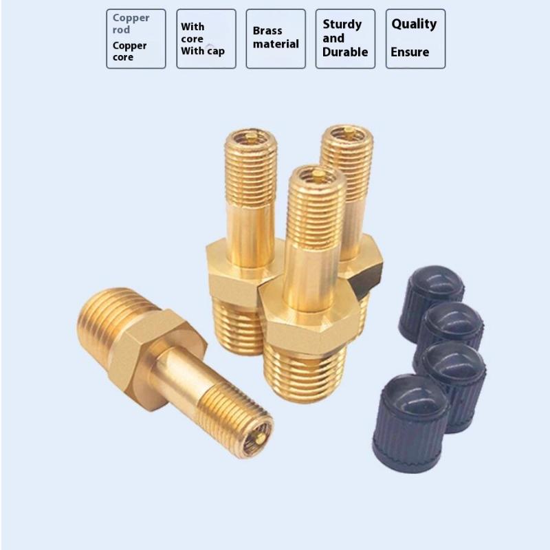 1Pcs Anti Corrosion Schrader Valve 1/4 NPT 1/8 NPT M10 For Air Compressor Tank Automobile Tire Core
