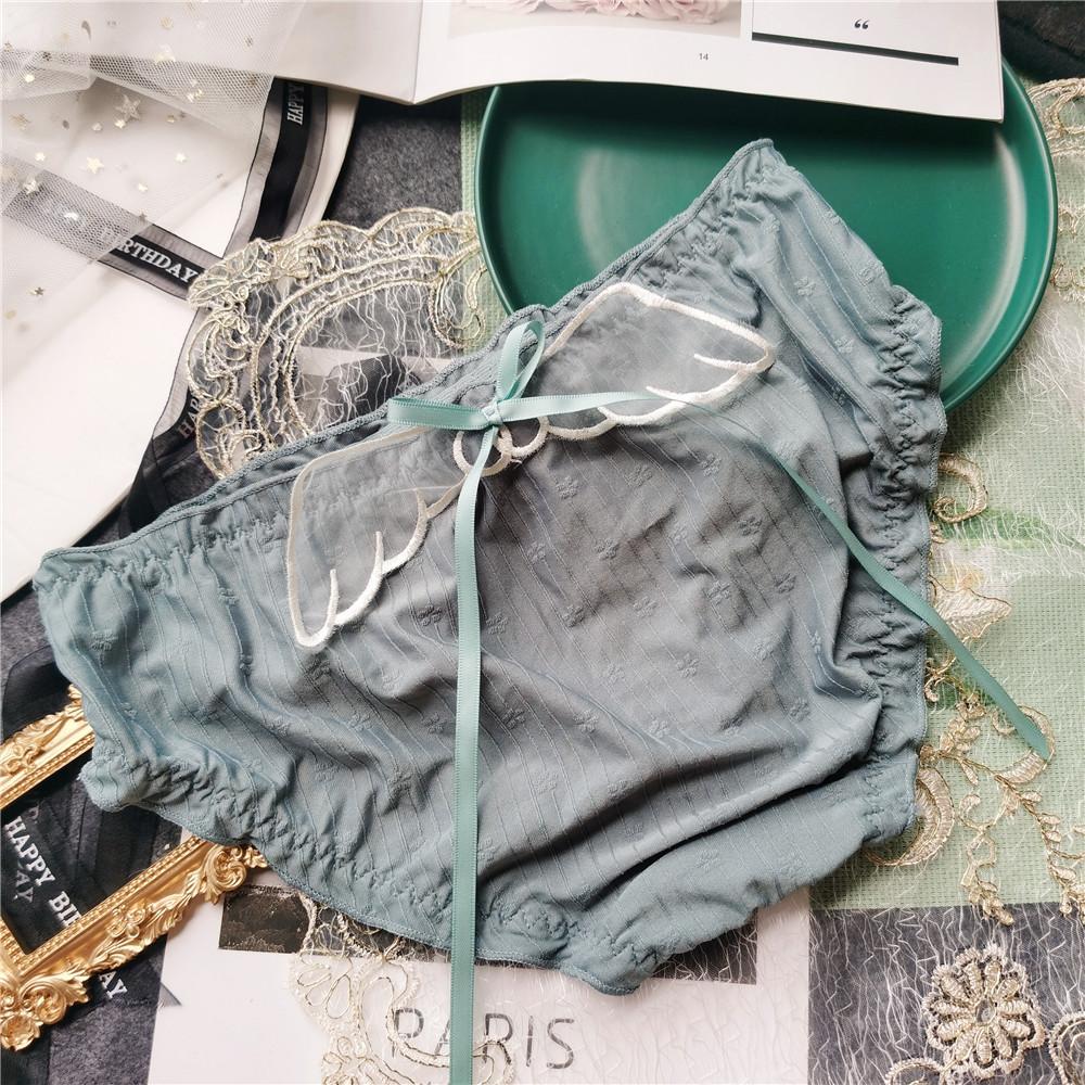 Трусы, милые эластичные большие жаккардовые трусы из темного ледяного шелка, сексуальные женские трусики с низкой посадкой