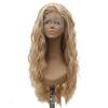 Парик на кружевной основе VOCOSTE, термостойкий длинный парик с волнами для женщин, синтетическое волокно, парик на каждый день (Блондинка, 61 см)