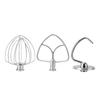 3Pcs Stand Mixer Attachment Stainless Steel Flat Beater Dough Hook Wire Whip Tilt Head Stand Mixer