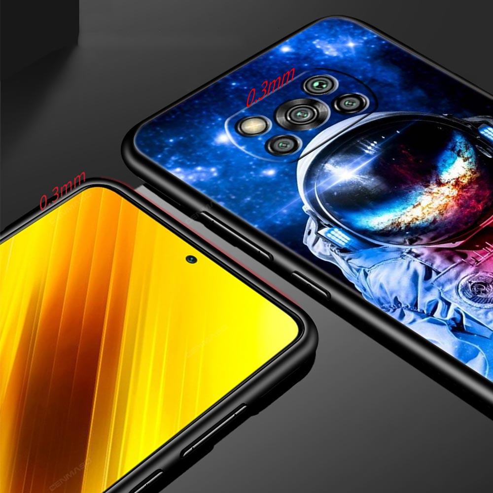 Милый чехол для телефона с астронавтом и луной для Xiaomi Mi Poco X3 NFC M3 F4 F3 M4 X4 Pro 5G Note 10 12 Lite 11 11T 10T 13 12T Pro 9T