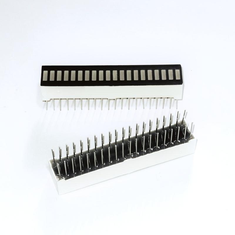 10PCS 50.5*10*8mm Ultra Bright LED Display Green/Red/Yellow 20 Segment Bar Graph Chart for Mobile Charging Bar-Graph Module DIY