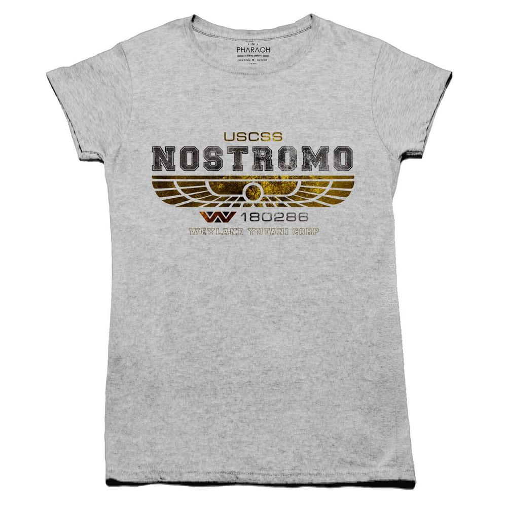 Ladies Nostromo Crew Member T Shirt Weyland Yutani Aliens Film Movie M41a Pulse
