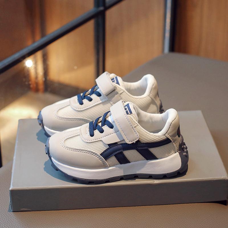 Children's Fashion Breathable Velcro Double Mesh Sports and Casual Shoes Student Versatile Children's Shoes Forrest Gump Shoes