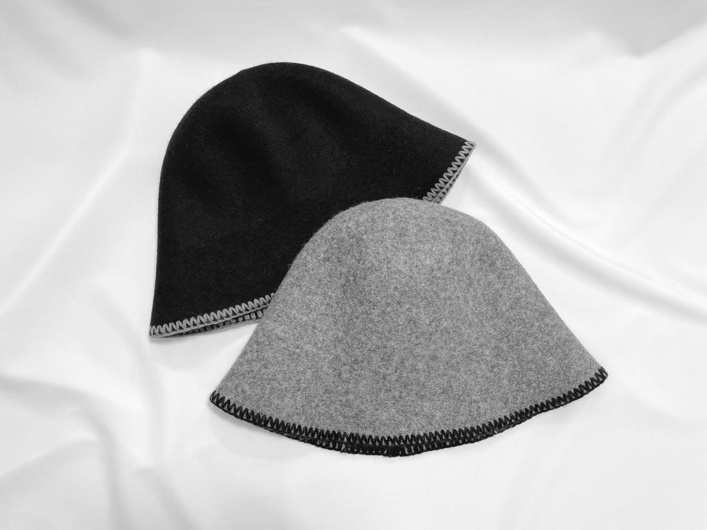 Women's Daily Wool Line Bucket Hat Basic Hat