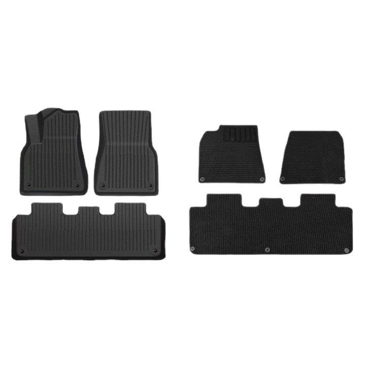 Комплект ковриков в салон и багажник для Tesla Model 3/Y - Новая версия