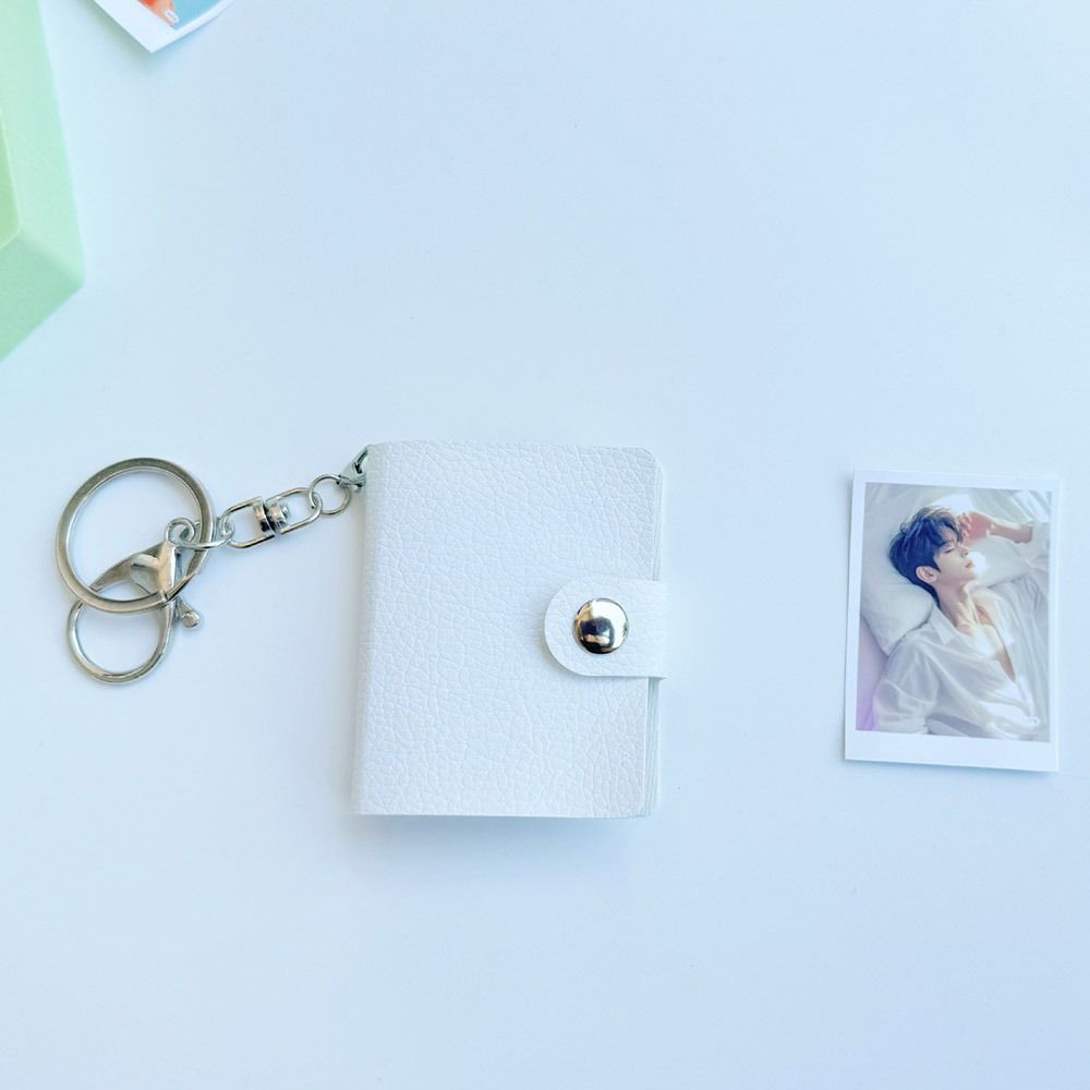 with Keychain Mini Photo Album 2 Inch Backpack Keyring Mini Photo Card Holder