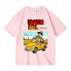 Dragon Ball Vintage Car Scene TShirt Unisex Goku Krillin Master Roshi Anime Graphic Tee Retro Japanese Unisexga Streetwear Tops