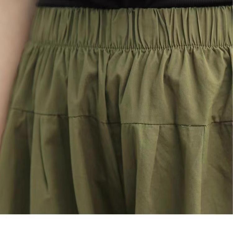 Женские облегающие брюки гаремы из чистого хлопка - Летние бриджи 2024 года с высокой талией, свободными манжетами и большими размерами