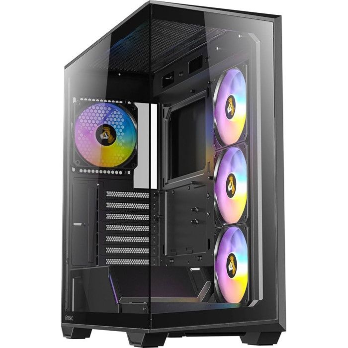 Antec AX85 Case Mid Tower Nero ATX ARGB Vetro Temperato Flusso d'Aria Ottimale