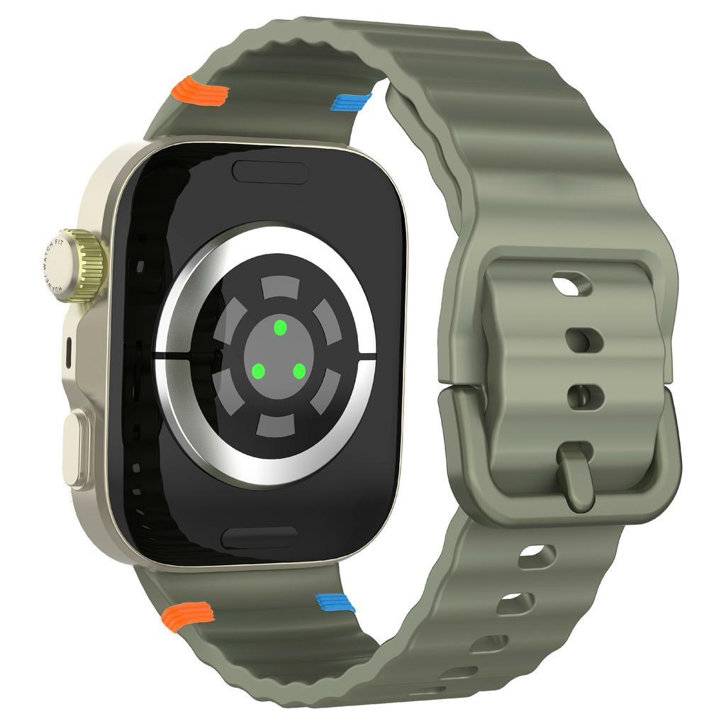 Silicone Watch Strap for Huawei Watch Fit 4 Pro/Fit 4/Fit 3 Wave Stitching Line Design Wrist Band