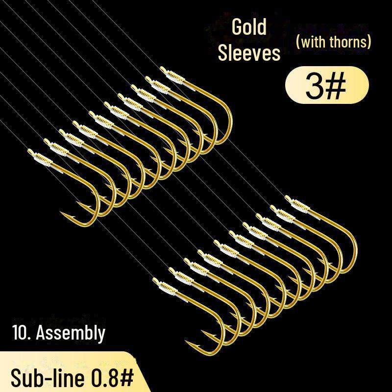 Комплект лески Gold Sleeve Anti-Tangle Double Hook для ловли карася