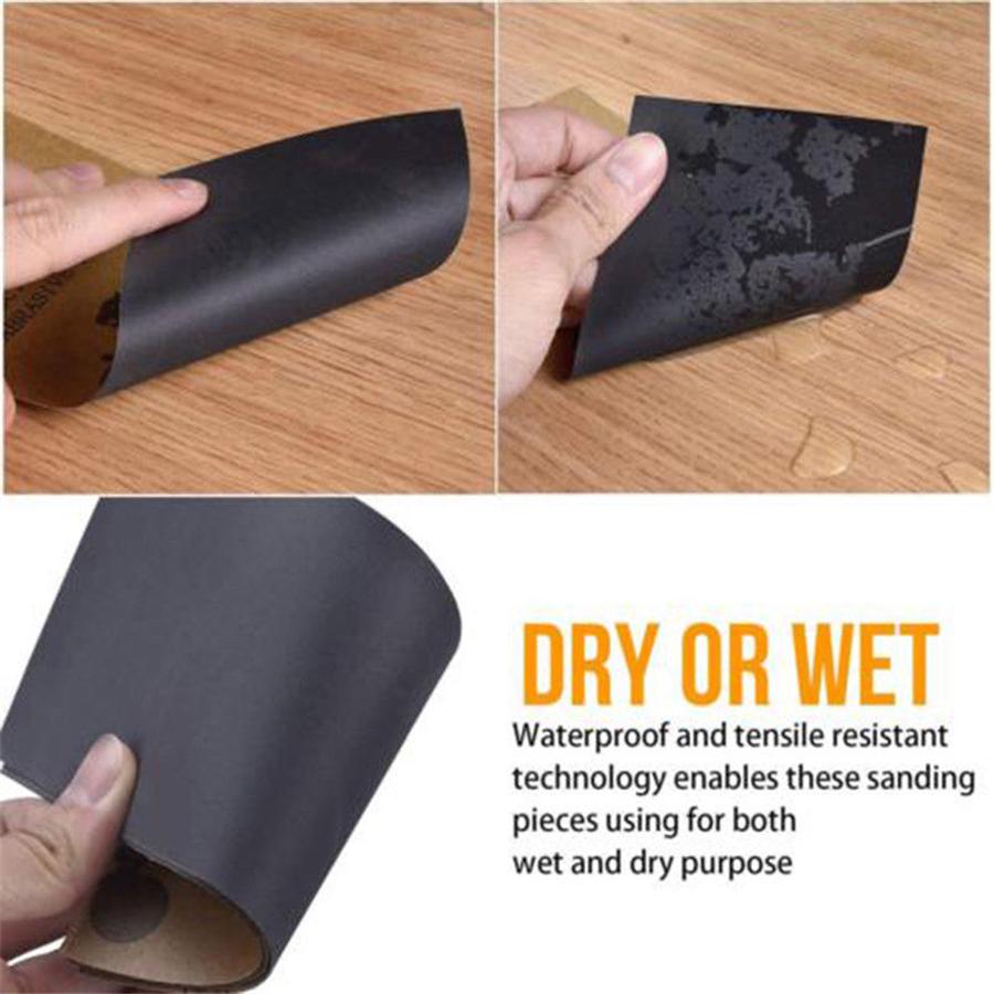 90 X Car 9X3.6" Silicon Carbide 80-3000 Grit Wet Dry Sandpaper Abrasive Paper