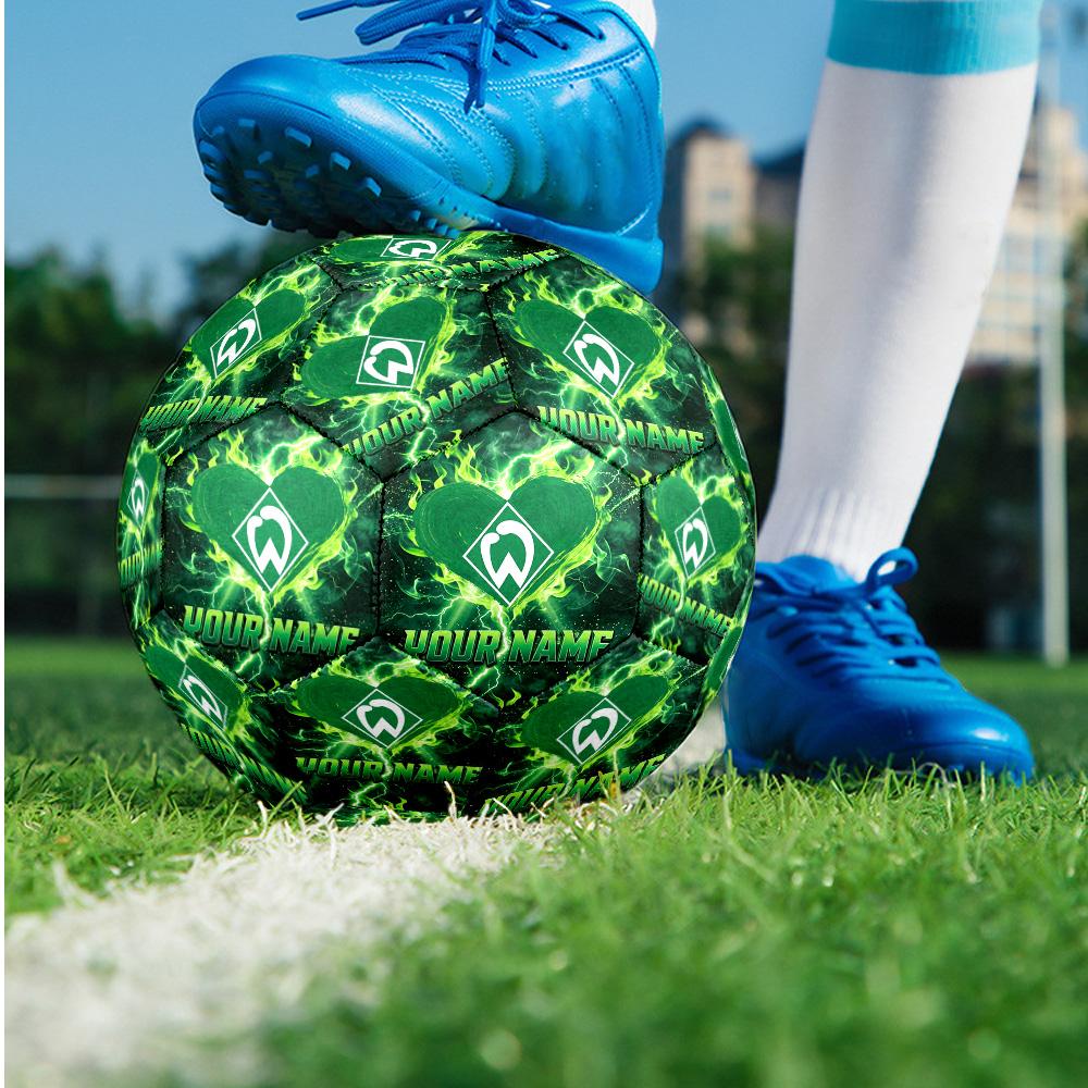 Werder Bremen FC Fashion Size 5 Football Wearproof Non‑Slip Soccer Ball For Sports Training Entertainment Use