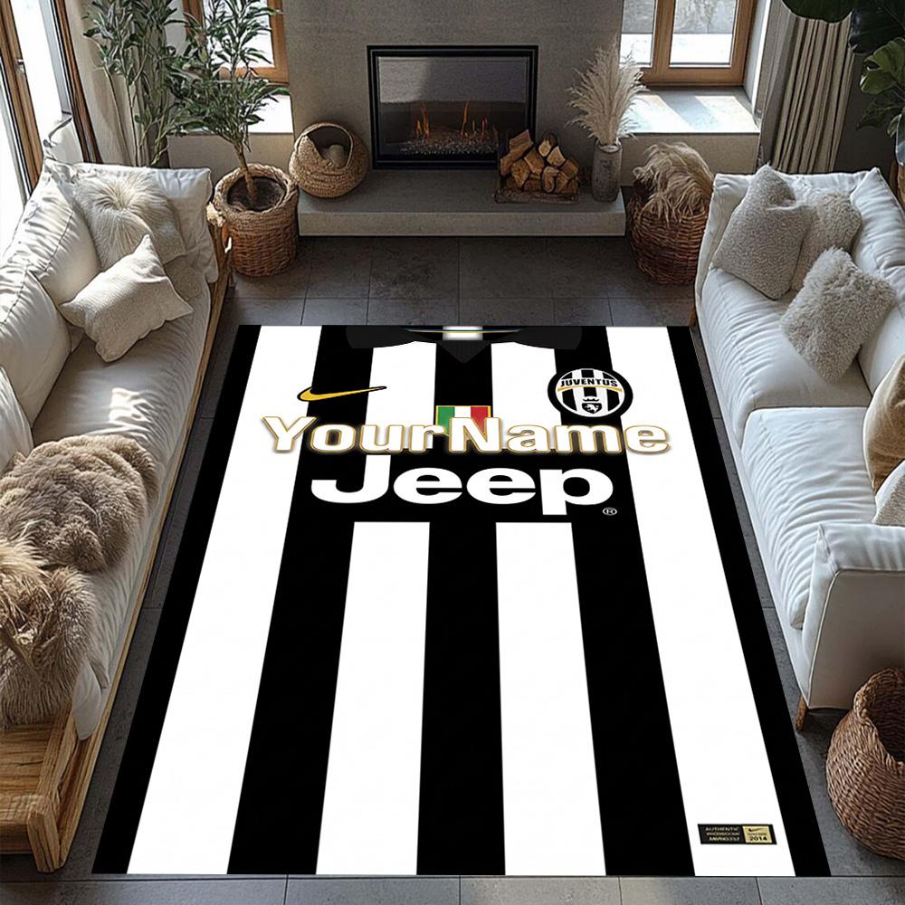 Juventus Customize Your Name Floor Rug Office Rug Design for Living Rooms Dormitory Study room Foyer Antislip Carpet Office home decor