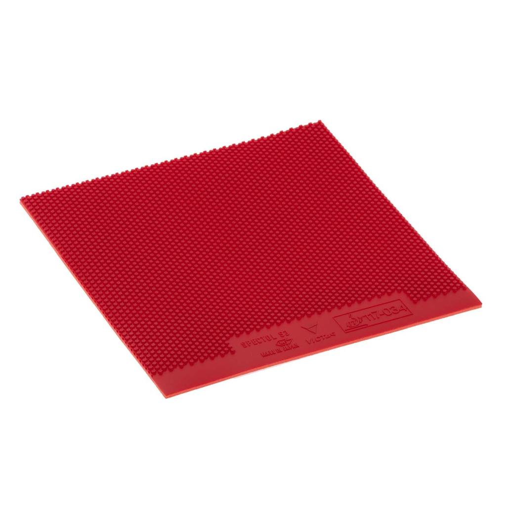 VICTAS Spectrum S3 Table Tennis Top Speedy High 210030 Rubber, Soft, Tension, Offensive, Red, 2.0,