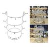 Elegant Crown Display Stand Four Tiers Crystal Hairband Support Holder Detachable Storage Rack for Various Items