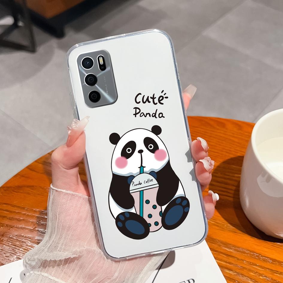 Чехол для Oppo A17 A15 A15S A16 A16S A35 A58 A17K Задняя крышка с рисунком тигра, мягкий, ультратонкий, прозрачный, силиконовый, противоударный корпус для Oppo Capa