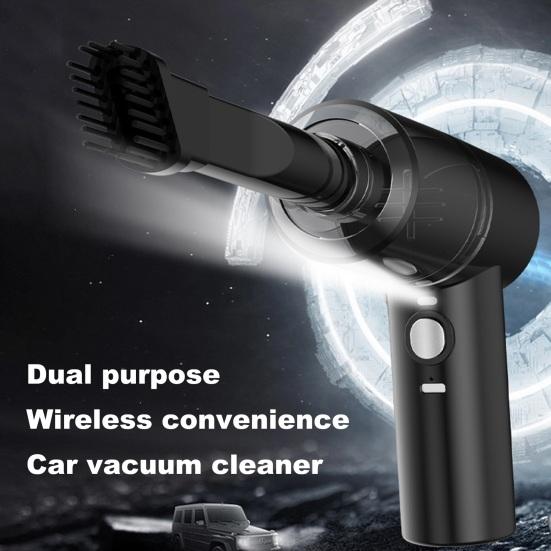 Автомобильный пылесос с трехслойной фильтрацией, мощное всасывание, низкий уровень шума, многофункциональный портативный беспроводной пылесос со светодиодной подсветкой