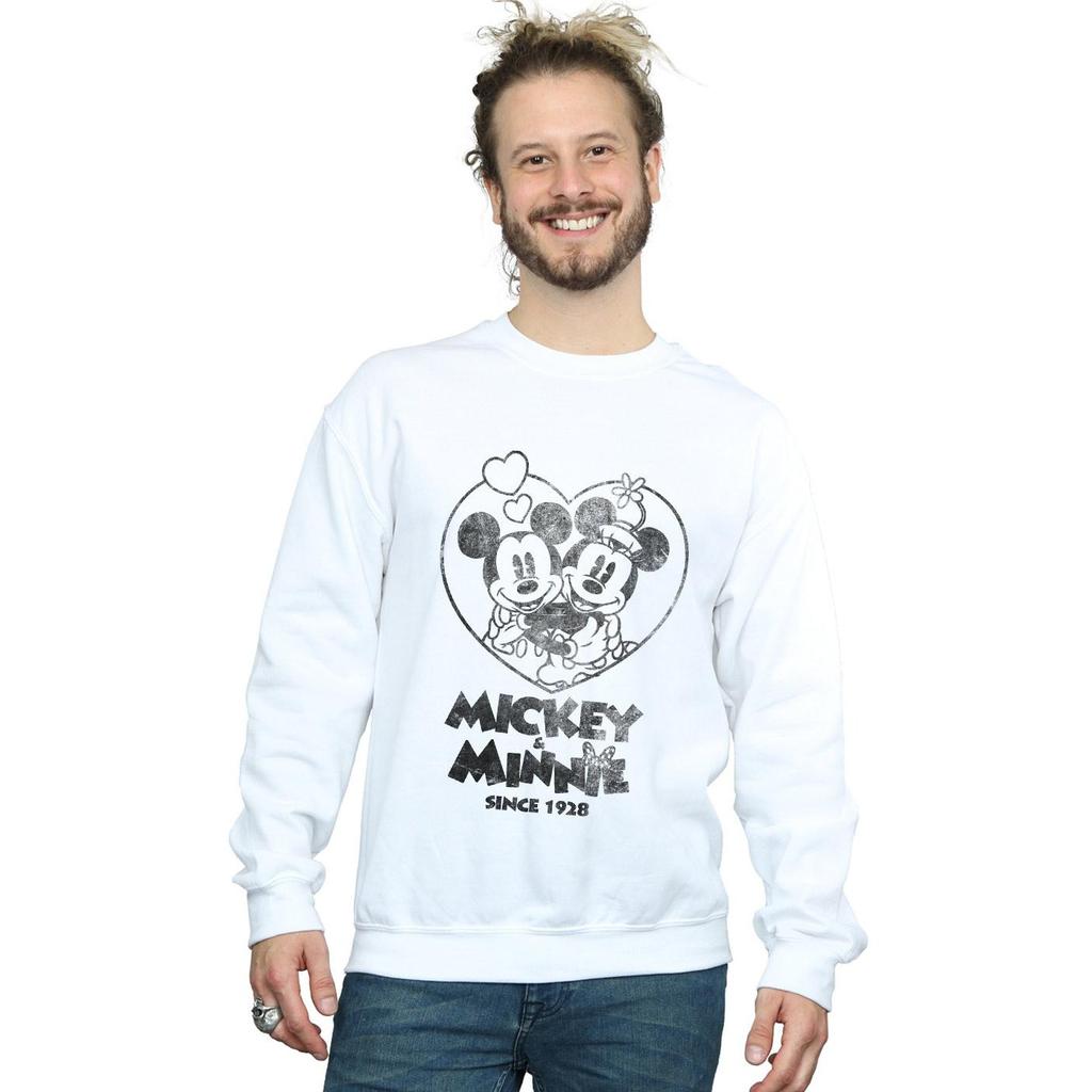Disney Mens Mickey And Minnie Mouse Since 1928 Sweatshirt