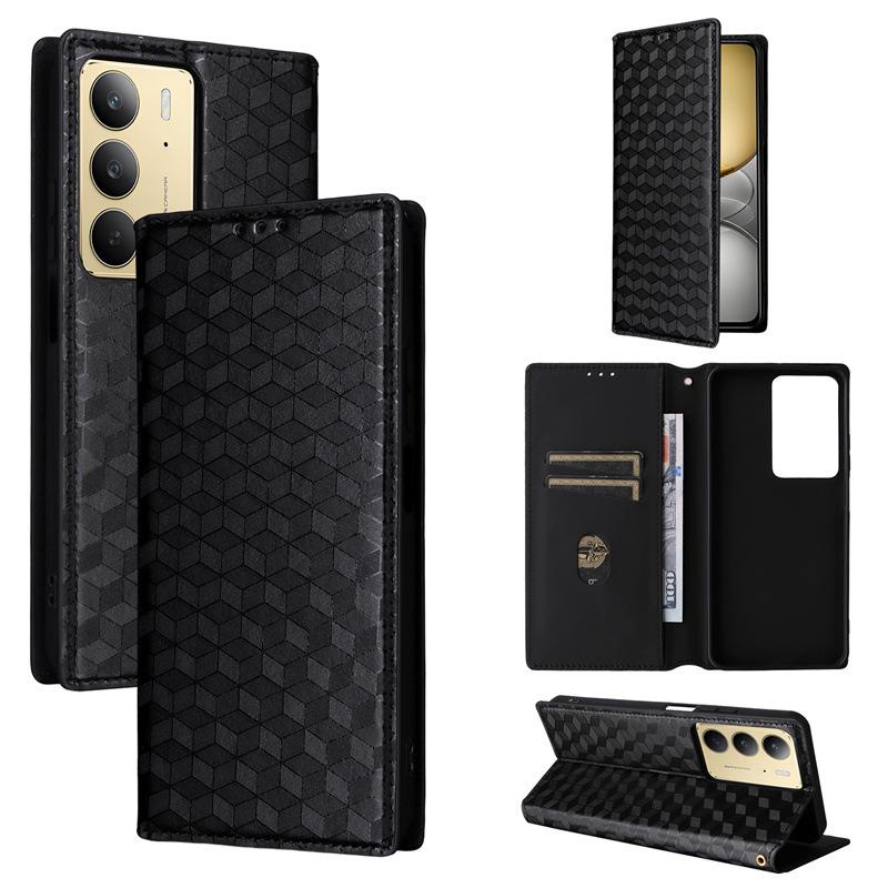 Чехол-книжка для Realme 14X 5G/Realme C75 4G/Realme V60 Pro 5G, полная защита корпуса, противоударные чехлы из искусственной кожи