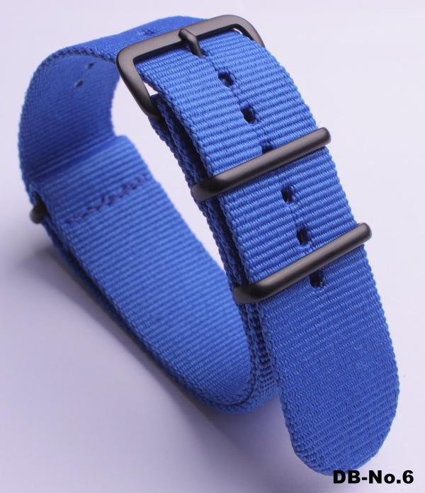 Черный нейлоновый и парусиновый ремешок для часов с вакуумно-нанесенной застежкой