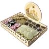 Rustic Wooden Eid Mubarak Party Serving Tray Ramadan Food Tableware Display Desk Organizer Wood Decoration