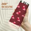 Romantic Heart Pattern Stainless Steel Insulated Coffee Tumbler, Vacuum Travel Mug, Reusable Aesthetic Cup for Valentine Gift Office Commute
