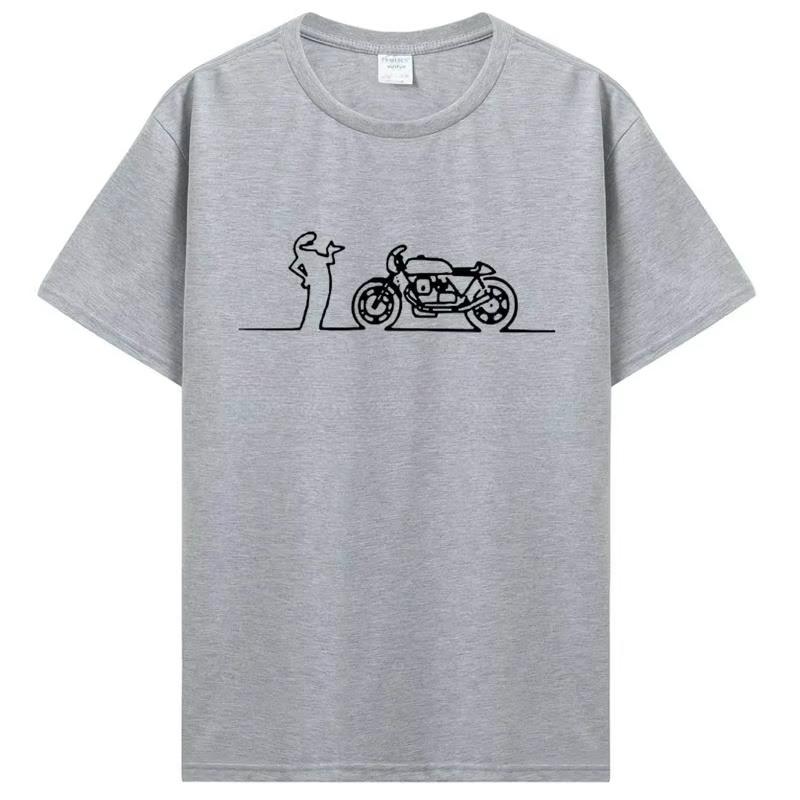 2026 Новая Мото La Linea Nomads Футболка Линейщик Сериал TV Принт Футболка С Коротким Рукавом Уличная Одежда Мужская и Женская Футболка Мужской Топ