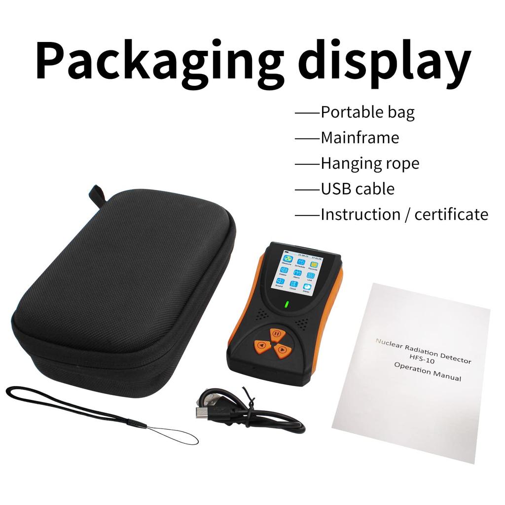 Детектор противоядерного излучения, гамма-рентгеновский портативный портативный радиационный монитор с перезаряжаемым ЖК-дисплеем