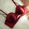 Elegant French Cutout Push-Up Lingerie Bra for Women - Enhances Small Bust with Anti-Sagging Support and Stylish Back Design