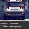 Высококачественные задние фонари для Hyundai Tucson 2021-2023: Задний левый и правый, Противоударный