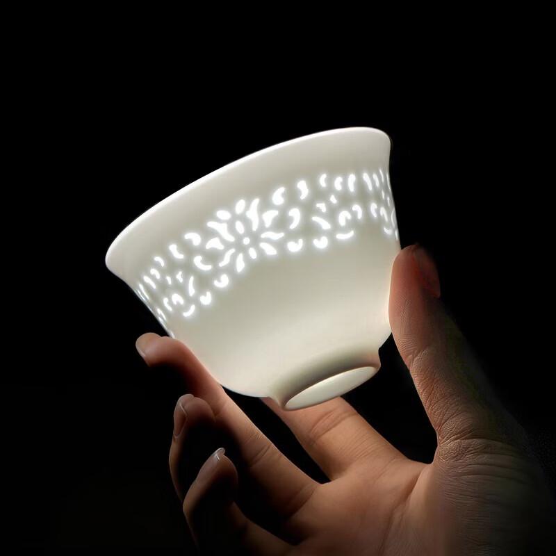 Сине-белая керамическая чайная чашка Aowei Linglong Jingdezhen
